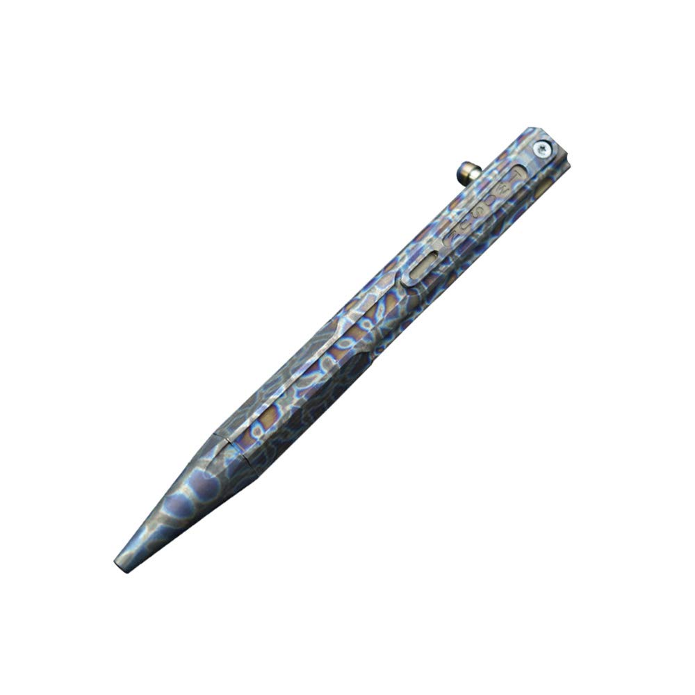 

Hamans Bolt Action Titanium Pen with Compact EDC Tool Clip, (Multicolor)