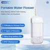 Portable Foldable Oral Irrigator USB Rechargeable Water Flosser 1400ppm Pulse with 4 Nozzles 30-Day Battery Teeth Cleaner