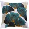 Blue Floral Printed Cushion Cover 45x45cm Modern Sofa Car Decorative Throw Pillow Covers Office Waist Cushion Pillowcase