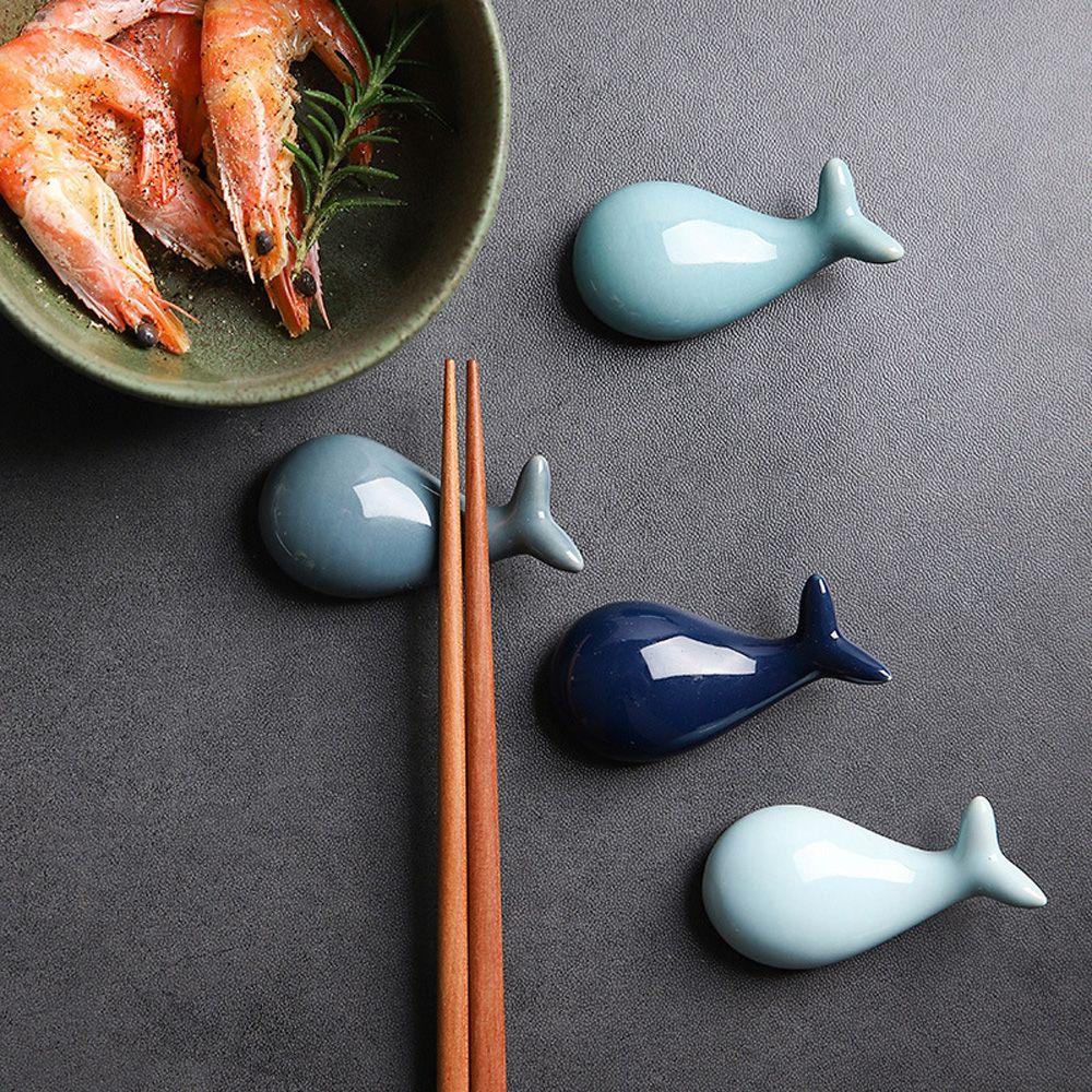 Whale Shape Home Decoration Kitchen Hotel Spoon Rack Chopsticks Stand Tableware Chopsticks Holder