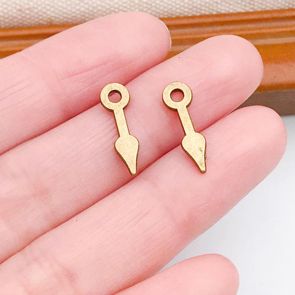 Vintage Green European Gear Pendant Clock Necklace Charm Components