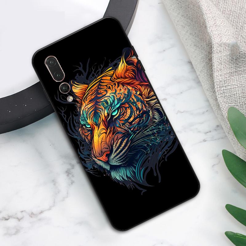 Ferocious Tiger Animal Case For Huawei Nova Y73 Y72 Y70 Y90 Y60 Y61 Y91 12s 12i 11i 8i 9 10 SE P40 Lite P60 P30 Pro