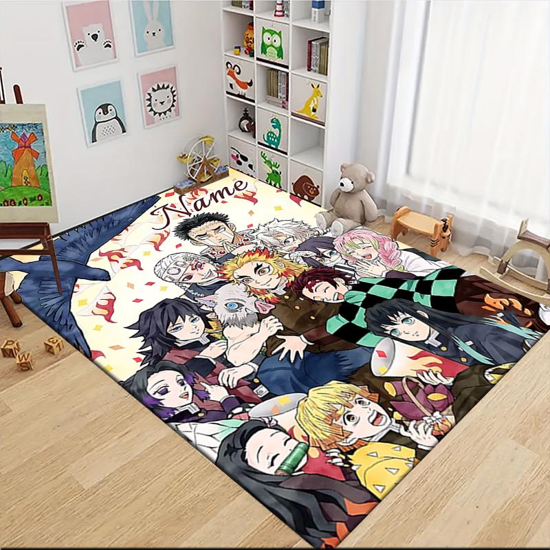Custom Name Dragon Warrior's Dawn Carpet Rug Customizable Soft Washable Anti-Slip Home Living Room Sofa Mats Personalized Rug. 0909145