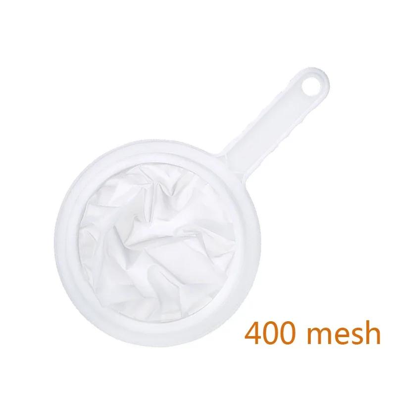 120 200 400 Mesh Kitchen Ultra-Fine Nylon Mesh Strainer Plastic Sieve Filter Spoon For Soy Milk Coffee Milk Yogurt Juice