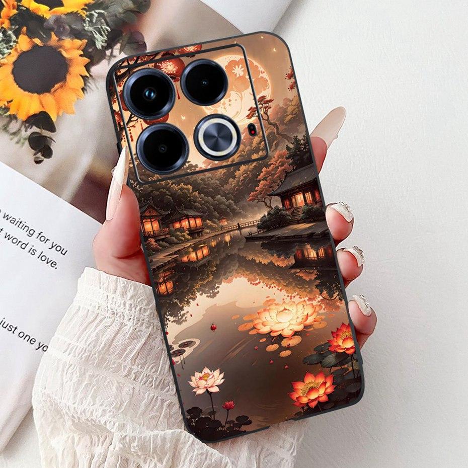 Fashion Painting Case For Infinix Note 40 40Pro Pro+ Soft Silicone TPU Phone Cases For Infinix Note40 40 Pro Plus Covers Bumpers