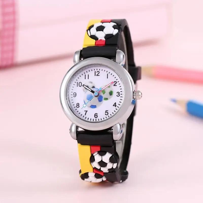New Fashion Colorful Cartoon Football Student and Children's Watch Quartz Watch Electronic Watch
