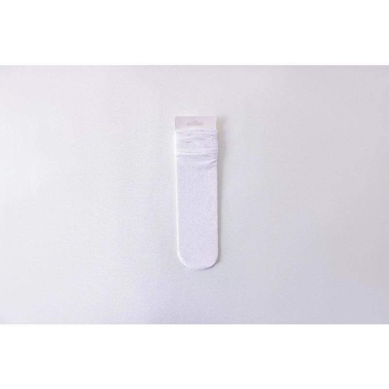 Women's Summer Thin Solid Color Vertical Stripe Curling Mid Tube Ice Ice Pile Socks