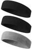 Sport Stirnband für Herren, Schweißableitend, Bio-Baumwollmaterial, Schwammartige Saugfähigkeit, Atmungsaktiv, zum Gesichtswaschen, Dehnbar, Leicht,