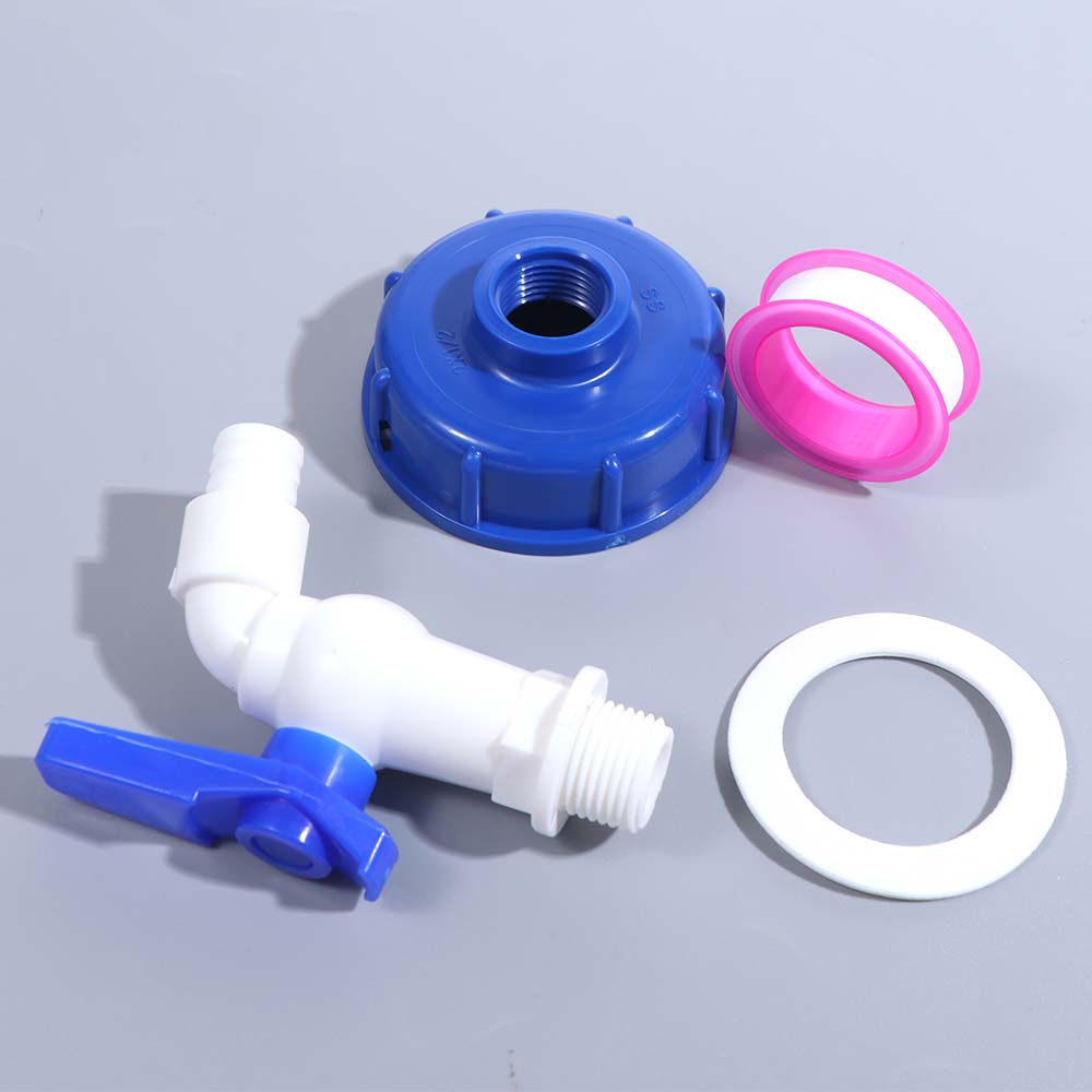 S60x6 Gwint Zgrubny Adapter Kranu Zaworu do Zbiornika IBC Wytrzymały Szybkozłączka Adapter Złącza Wodnego 1/2'' 3/4''