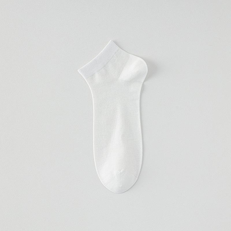 Mulberry Silk Men's Short Socks, Summer Thin, Cool, Antibacterial, Sweat-absorbing, Non-dropping Heel, Deodorizing Mesh Boneless Mid-calf Socks