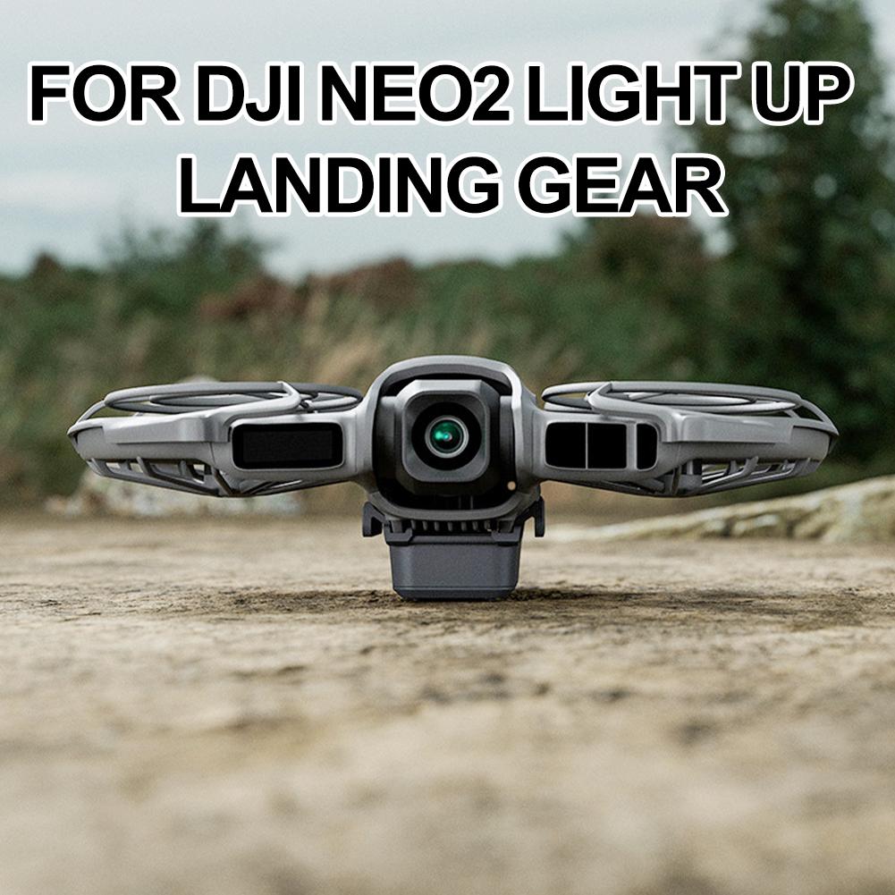 For DJI Neo 2 LED Illuminated Landing Gear Elevated Luminous Tripod Landing Protection Anti Collision Crossing Drone Accessory