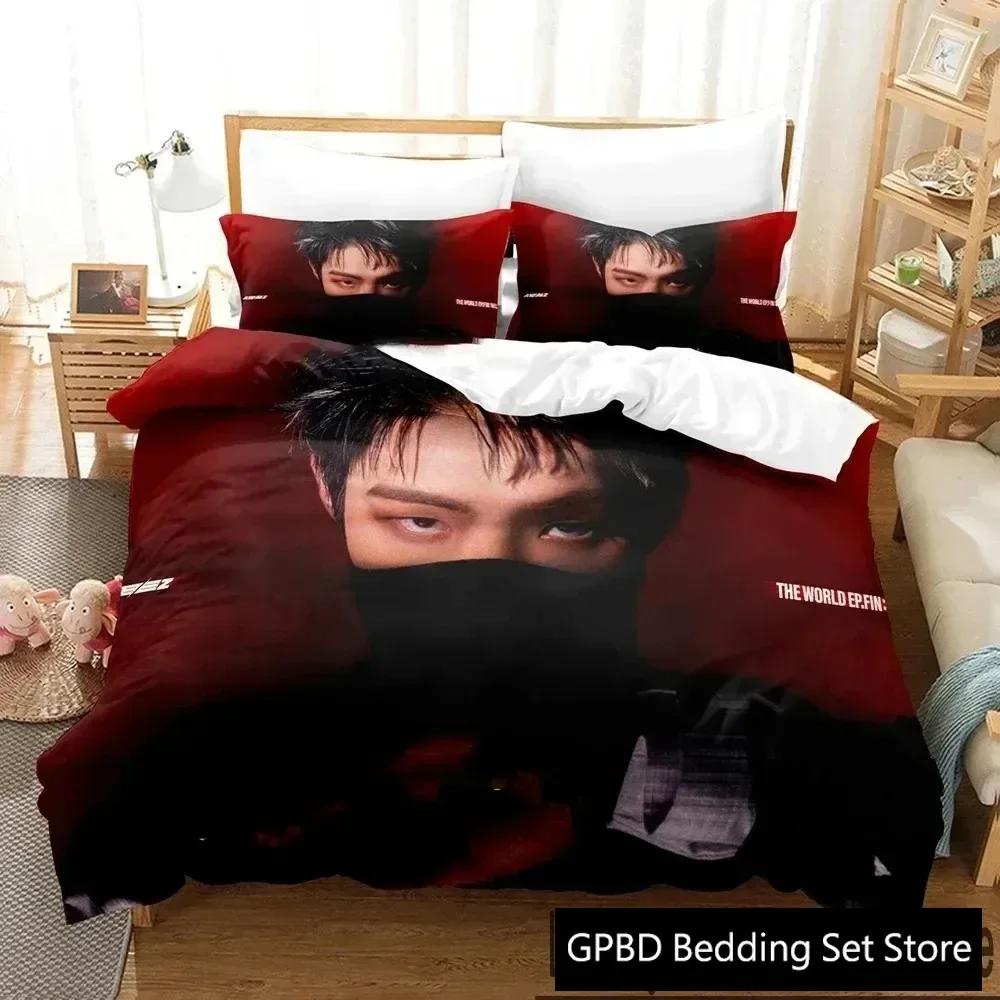 Luxury New 3D Print The World Ep.Fin Will Ateez Bedding Set Duvet Cover Bed Set Quilt Cover Pillowcase Queen Boys Adult Bedding