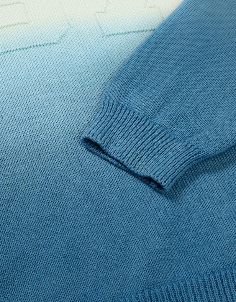 MMLG [Mmlg] Tone Washing Knit (Blue)