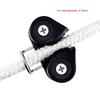 Dual Nylon Strap Guide with Ball Bearing Rope Clamp for Pilates and Fitness