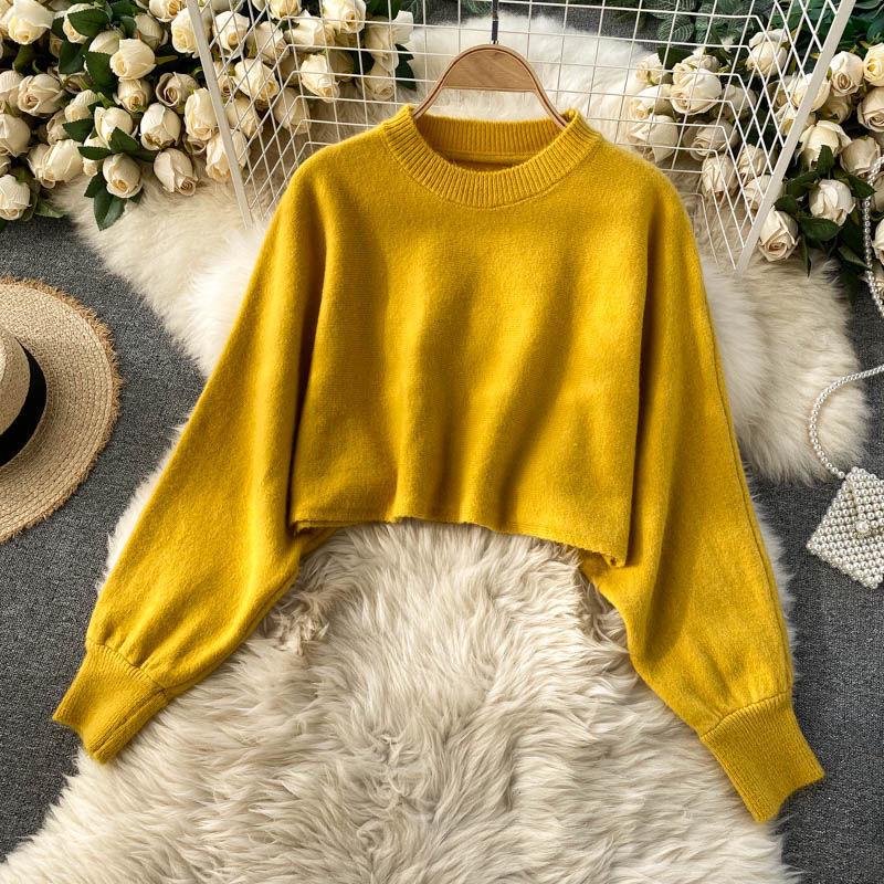 Autumn/Winter Chic Turtleneck Batwing Sweater & V-Neck Dress Set