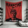Hannibal Wall Tapestry Aesthetic Wall Hanging Printed Fabric Blanket Decorative Tapestries for Bedroom Living Room Home Decor