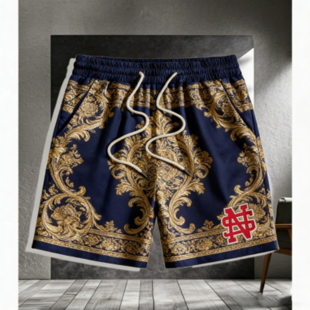 Europe America Summer Shorts Men's Street Fashion 3D Printed Men's and Women's Trendy Casual Outdoor Sports Shorts
