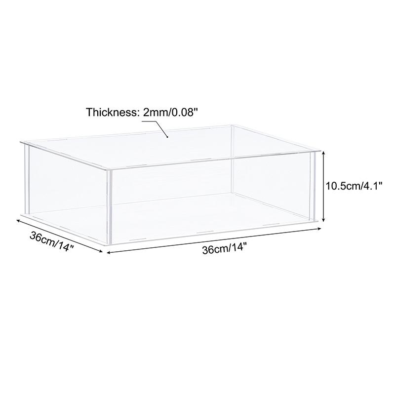 Acrylic Display Case for Collectibles Figures Toys Clear Plastic Box Cube Storage Box Assemble Dustproof Protection Showcase
