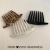In-Stock Modern French U-Shaped Seven-Tooth Hairpin - Versatile, Minimalist Hair Comb for Styling