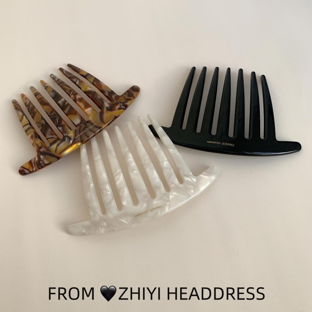 In-Stock Modern French U-Shaped Seven-Tooth Hairpin - Versatile, Minimalist Hair Comb for Styling