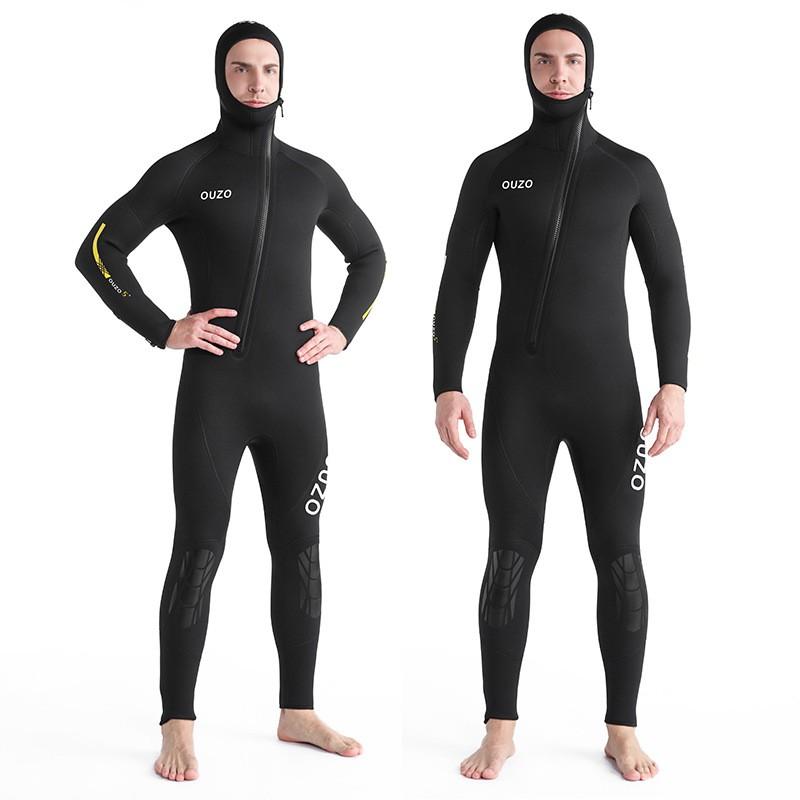 5mm Diving Suit Men's One-piece Hat Thick Warm Swimsuit Surfing Snorkeling Manufacturer