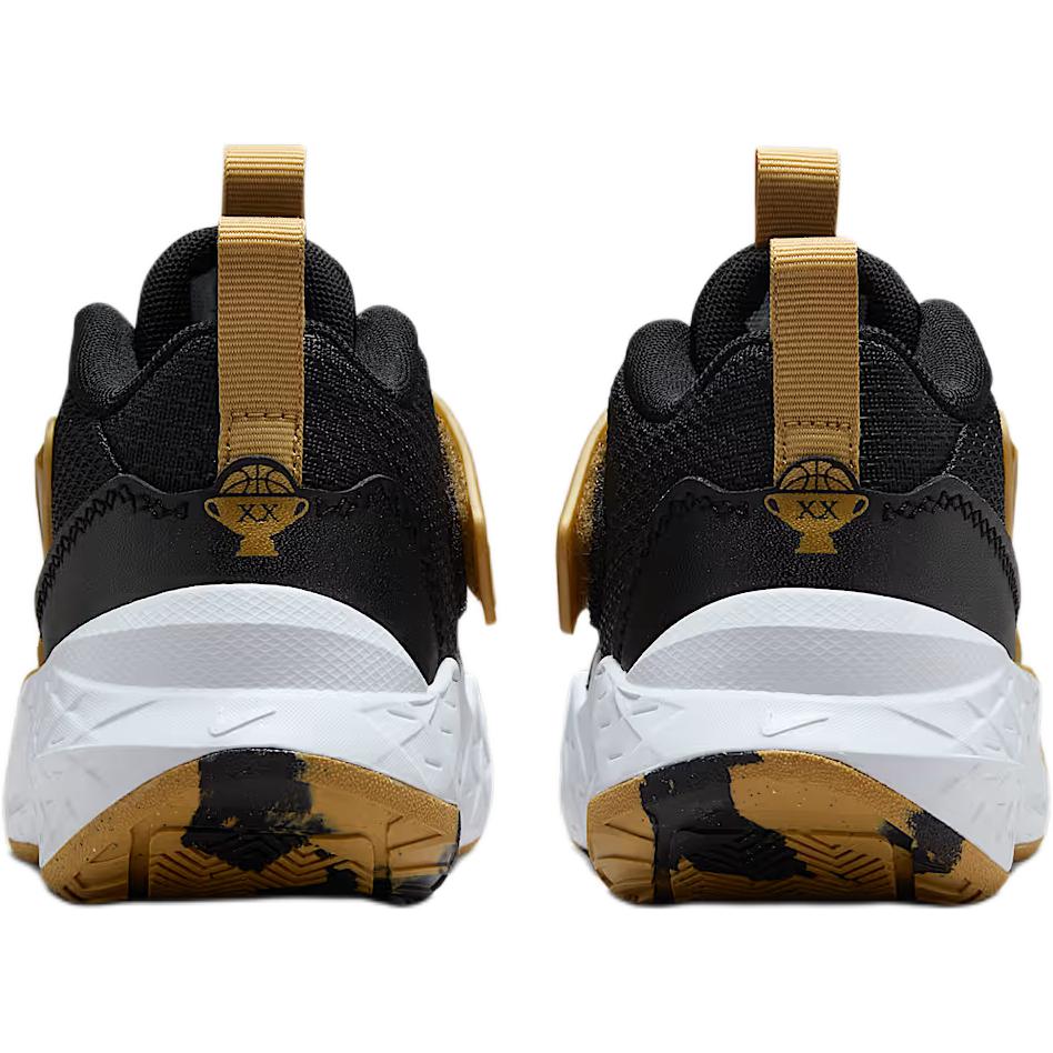 Nike Team Hustle D12 PS Negru Auriu Metalic Adidași Copii Alb HF6280-003