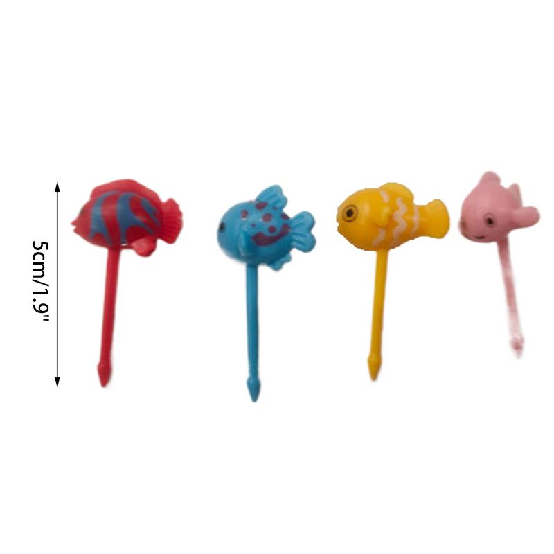Cartoon Fruit Fork Toothpicks Cute Animal Food Selection Mini Lunch Box Decoration Children'S Food Supplement Tool