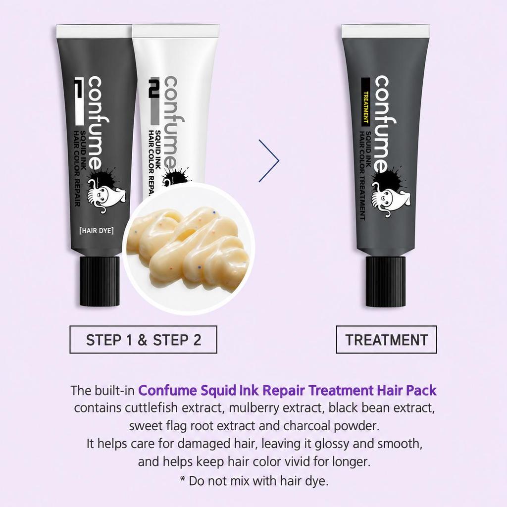 Fruit Nara Confume Squid Ink Black Bean Hair Color (4 Colors)