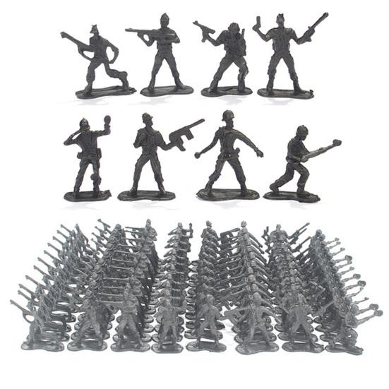 100 Stück Soldatenmodell Armee Männer Spielzeugsoldaten Spielset für fantasievolles Spielen Bildungsprojekte für Kinder