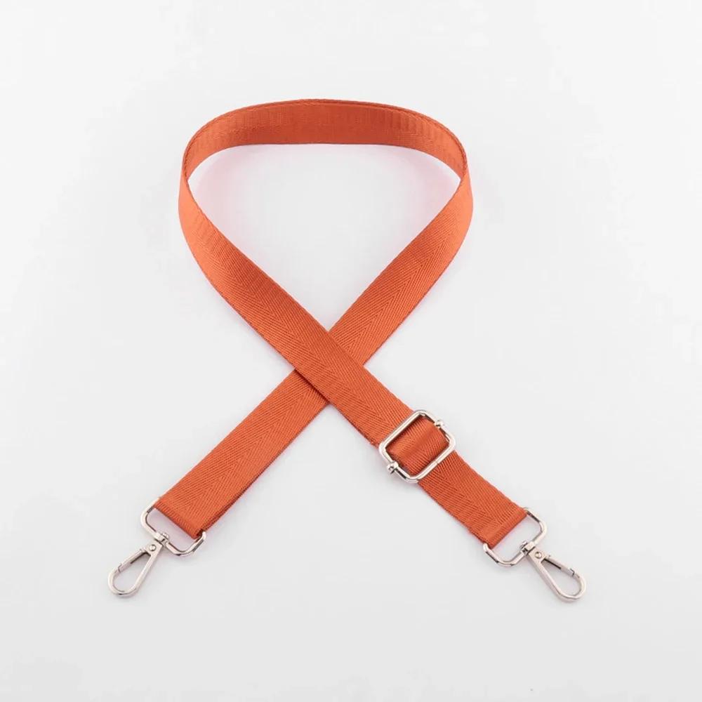 Shoulder Bag Strap Fashion Wide Replacement Strap For Bags Nylon Woman Messenger Bag Accessories Silver Metal Buckle Bag Straps