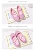 Girls' Leather Crystal Princess Shoes with Soft Soles for Performances and Special Occasions