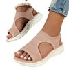 Autumn Women's Low Heel Fish Mouth Slip On Fashion Sandals Plus Size Sporty Style