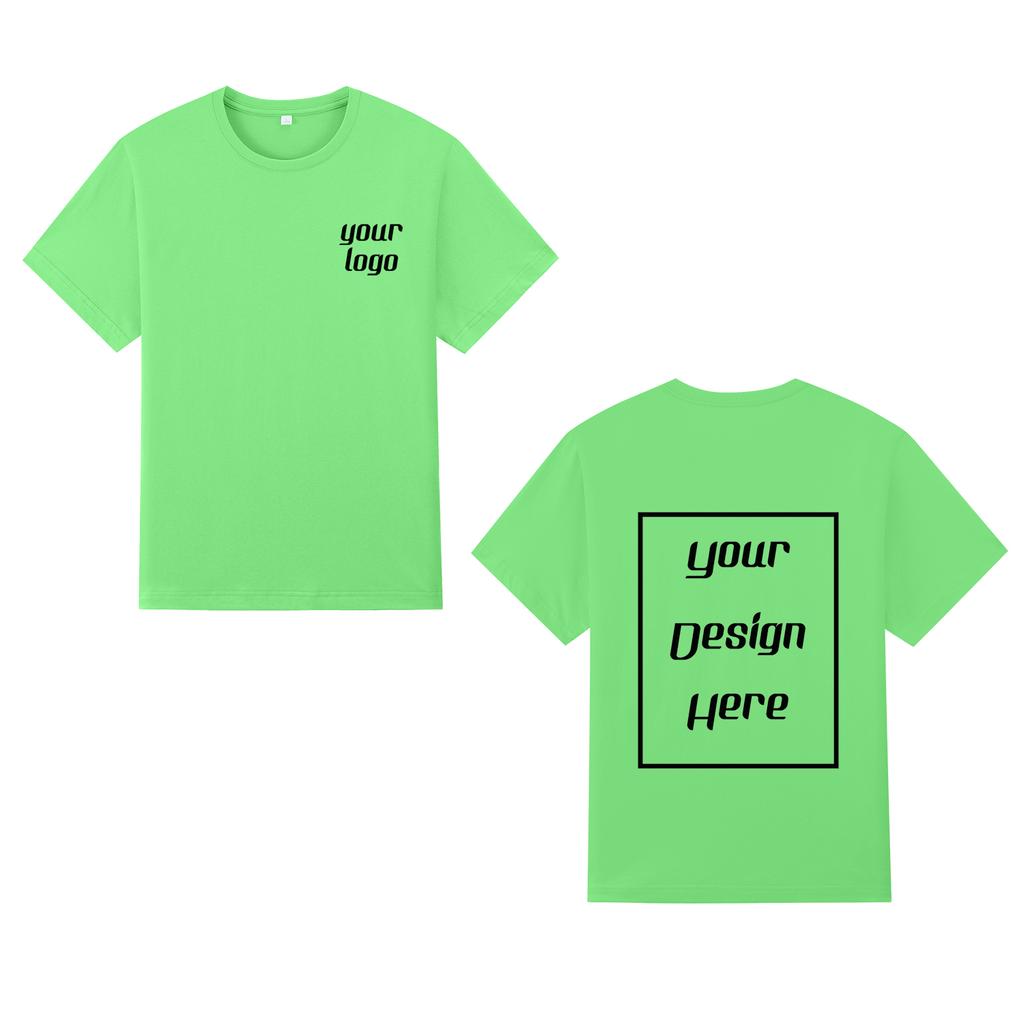 Streetwear Tilpasset Mønstertrykk T-skjorte Harajuku Casual O-hals Topp Korte Ermer Unisex 100% Bomull Gruppe T-skjorte