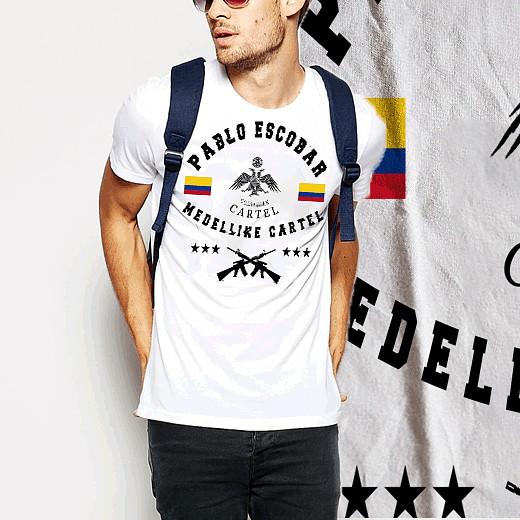 Футболка Пабло Эскобар Медельинский мафиози гангстер преступник криминальный авторитет мафия мафиози футболка L