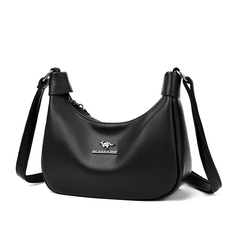 Fashionable Women's Crossbody Bag, Casual Retro Shoulder Bag, Soft Leather Texture, Women's Fashionable Simplicity, European Trend Retro