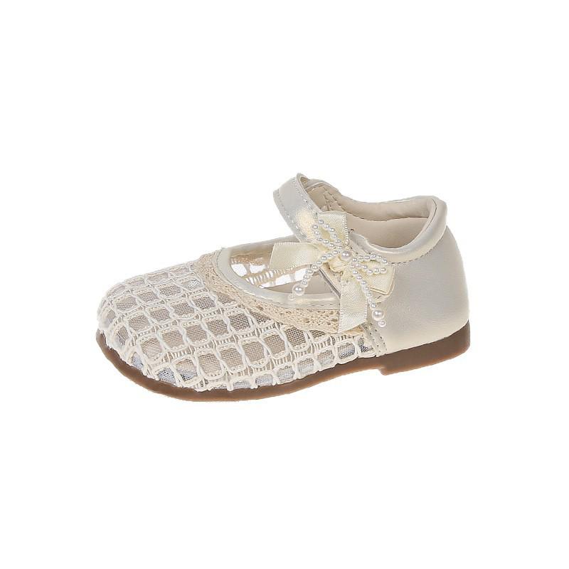 Lace Princess Girls' Korean Style Mary Jane Performance Sandals - Soft Sole Spring/Summer Baby Walker Shoes
