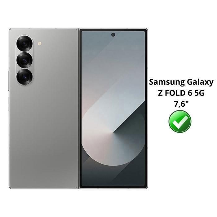 Tempered Glass for Samsung Galaxy Z FOLD 6 [4 Pack] Phonillico® Screen Protector Glass Film