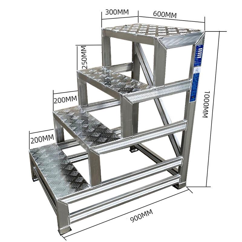 HuaWeiLong Aluminum Alloy Step Ladder