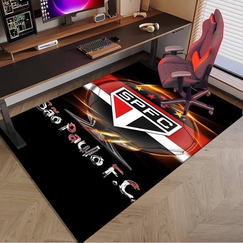 Pau-lo Fc Emblem Printed Area Rug for Office, Chair Rug, Decorative Carpet Floor Mat, Large Size Fan gifts Christmas gifts