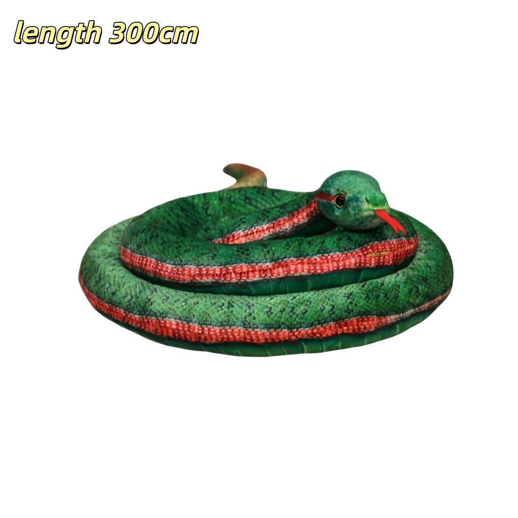 Simulated Snake Plush Toys Rattlesnake Python Green Snake Stuffed Doll Fun Prank Toys Collection Home Decor Toys Birthday Gifts