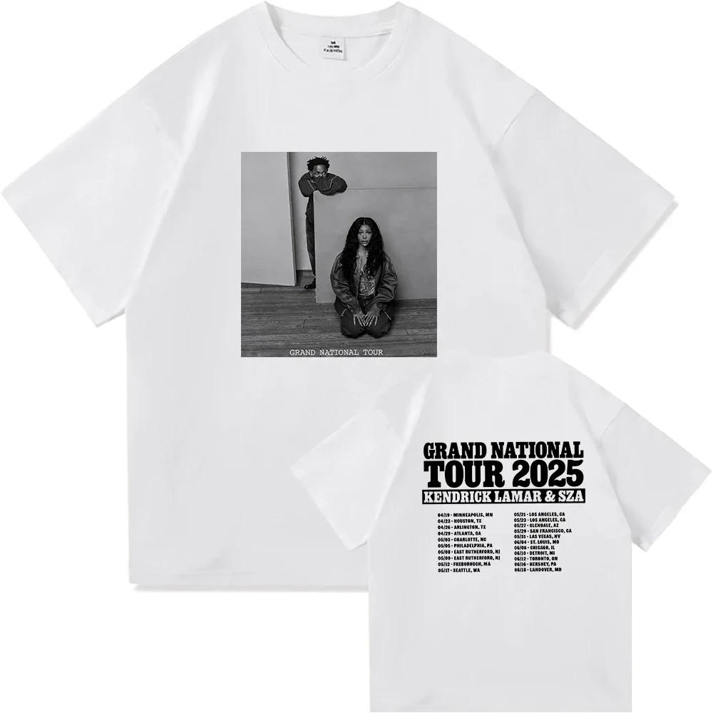 2026 SpringSummer HighQuality Retro Style Tshirt Suitable for Fans of SZA and Kendrick Lamars Tours
