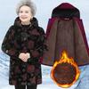 Winterjacke für ältere Damen, 5XL, warme Oberbekleidung für ältere Menschen, dicke warme Parkas mit Samtkapuze, Oma-Parka