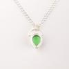 Green Cat's Eye Gemstone 925 Sterling Silver Jewelry Handmade Wedding Pendant PP-56-40