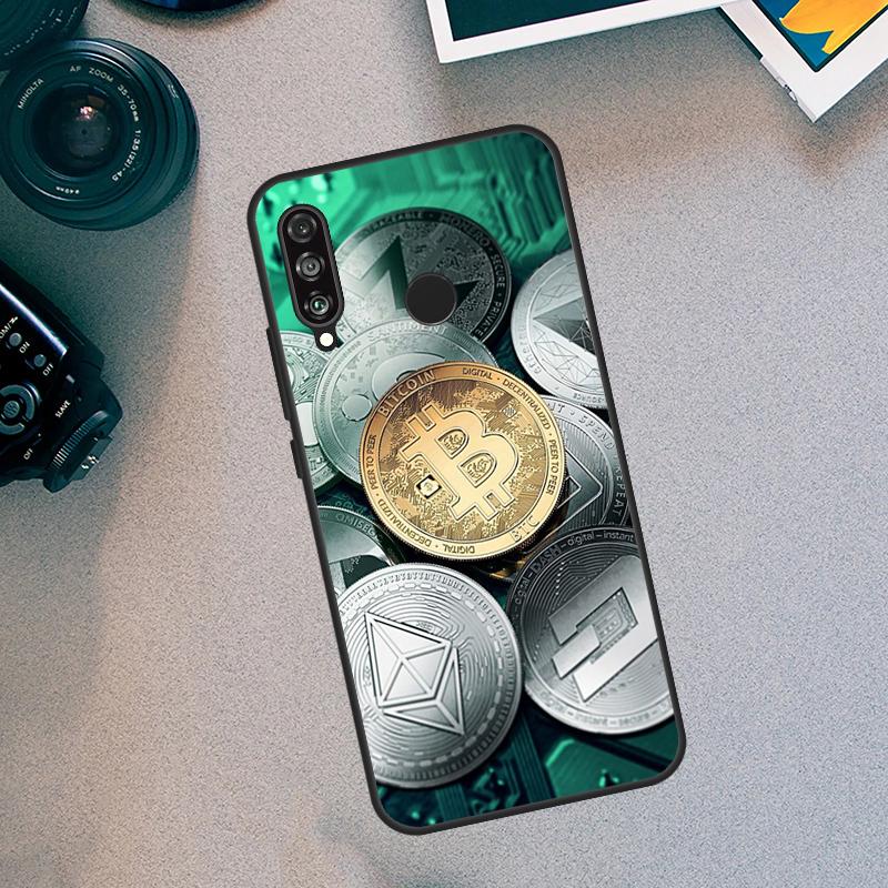 Bitcoin BTC Case For Huawei Nova 10 9 SE 3i 7i 11i 11 Pro 5T Y60 Y61 Y70 Y90 Y91 P20 P30 P40 Lite Cover
