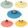 Heat-Resistant Sealed Lids Leak Proof Suction Cup Cover Cute Dustproof Cup Cover  Tea
