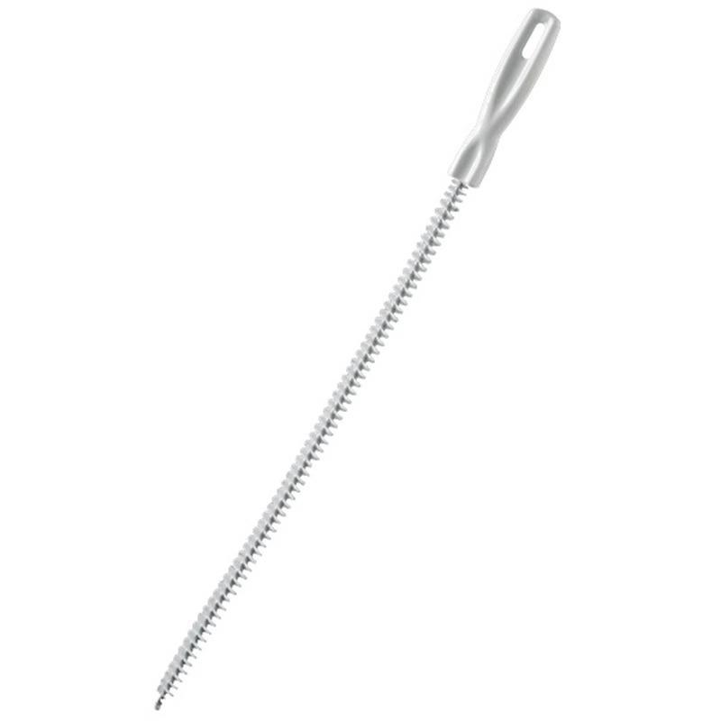 Drain Cleaning Brush 60cm Flexible Hair Clog Remover Tool Sink Pipe Cleaning Brush with Handle for Bathroom Kitchen Drain Maintenance