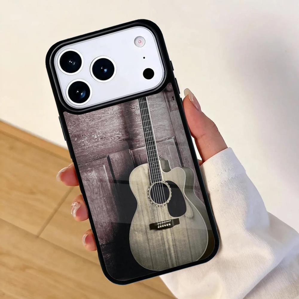 Rustic-Sepia-Guitar Phone Case For Apple iPhone 17 air 16 Pro Max 15 Pro Max 14 13 12 11 Mini Back Cover
