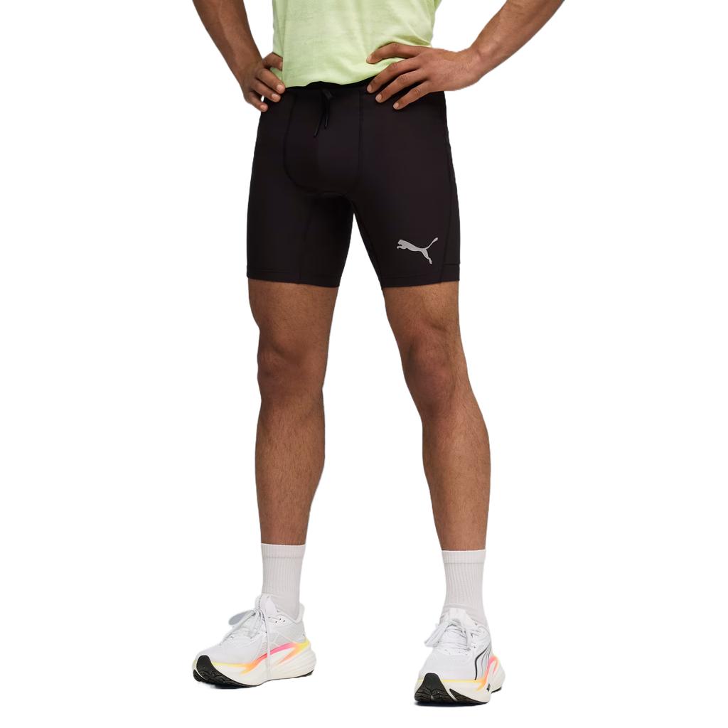 Puma Lightspeed Running Solid Moisture-Wicking Lace-Up Fitted Running Shorts Men shorts 528424-01
