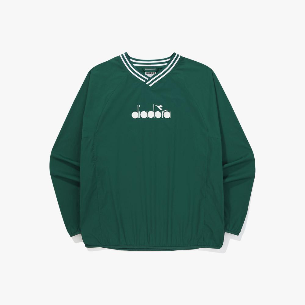 Diadora V-Neck Long Sleeve Piste Green