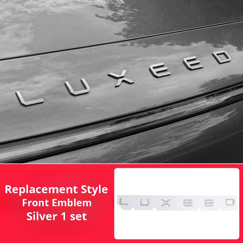 For Luxeed S7 R7 Blackened Car Emblem Sticker Front Rear Emblem Cover Letter Badge Modification Decorative Accessories